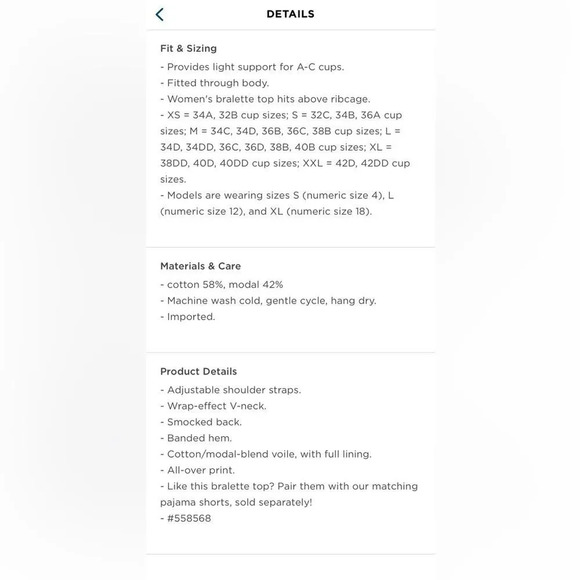 OLD NAVY Matching Printed Smocked Bralette Top in Blue Stripe - Picture 8 of 8